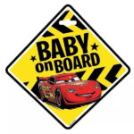 Tabliczka Baby On Board Cars Disney