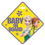 Tabliczka Baby On Board Frozen Disney